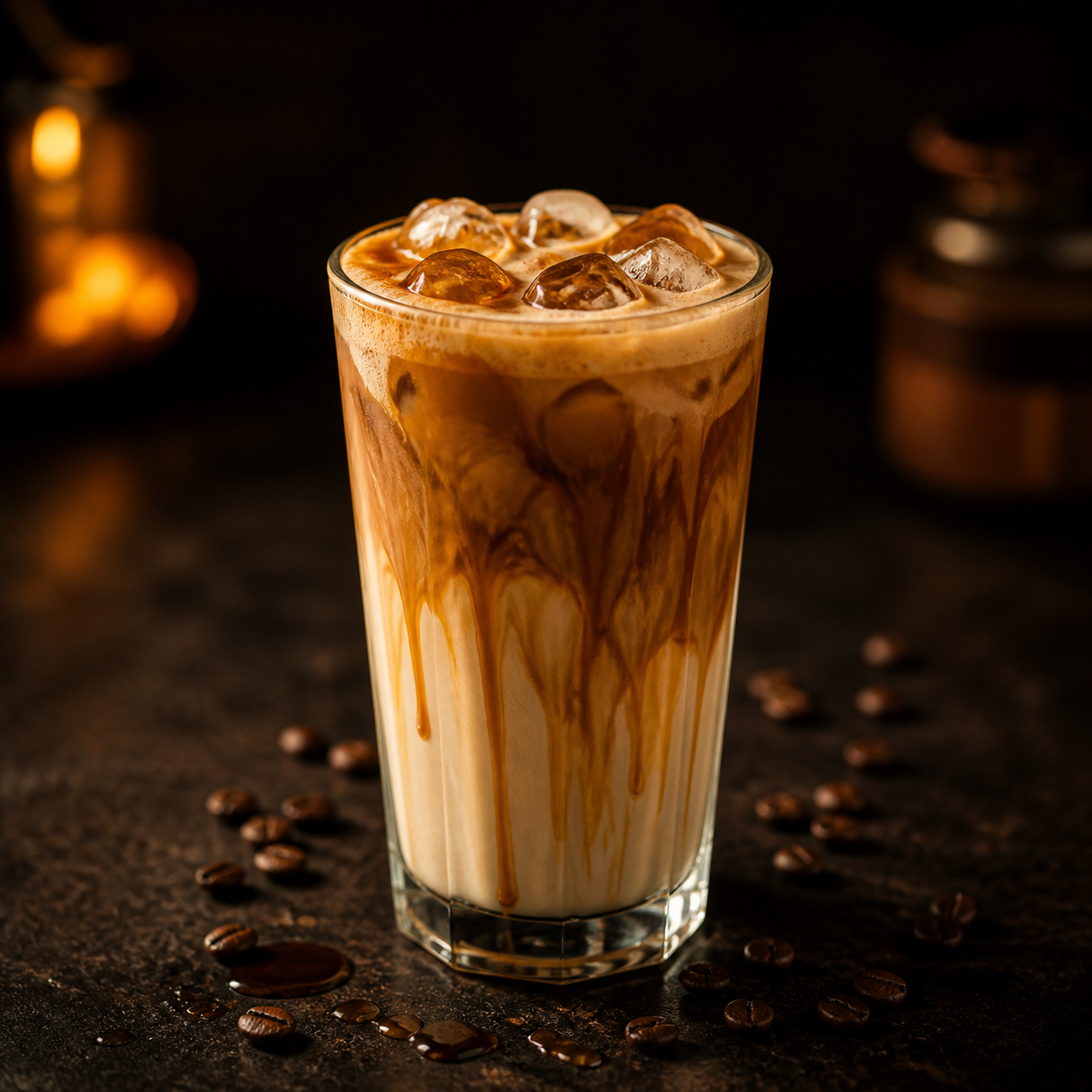 Latte glacé érable et avoine